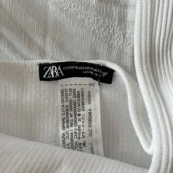 Zara Ribbed Crop Top - Picture 2 of 2